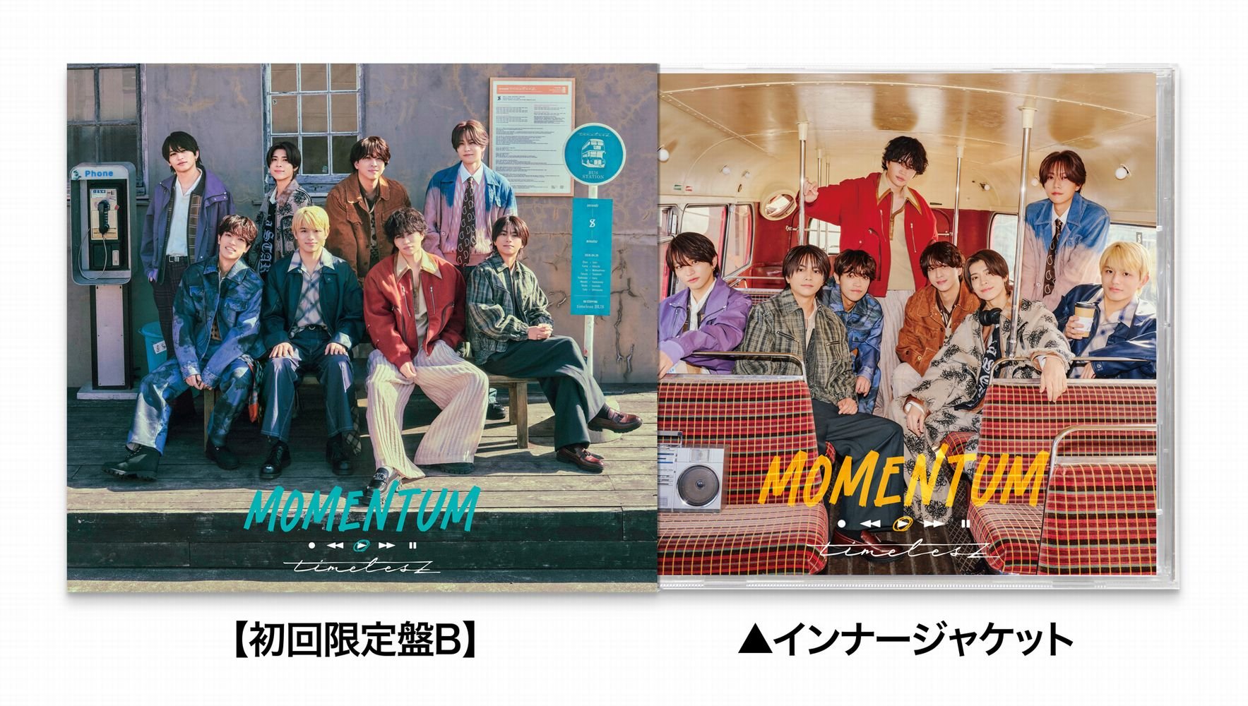 timelesz 4月29日発売アルバム『MOMENTUM』 ジャケット写真・収録内容